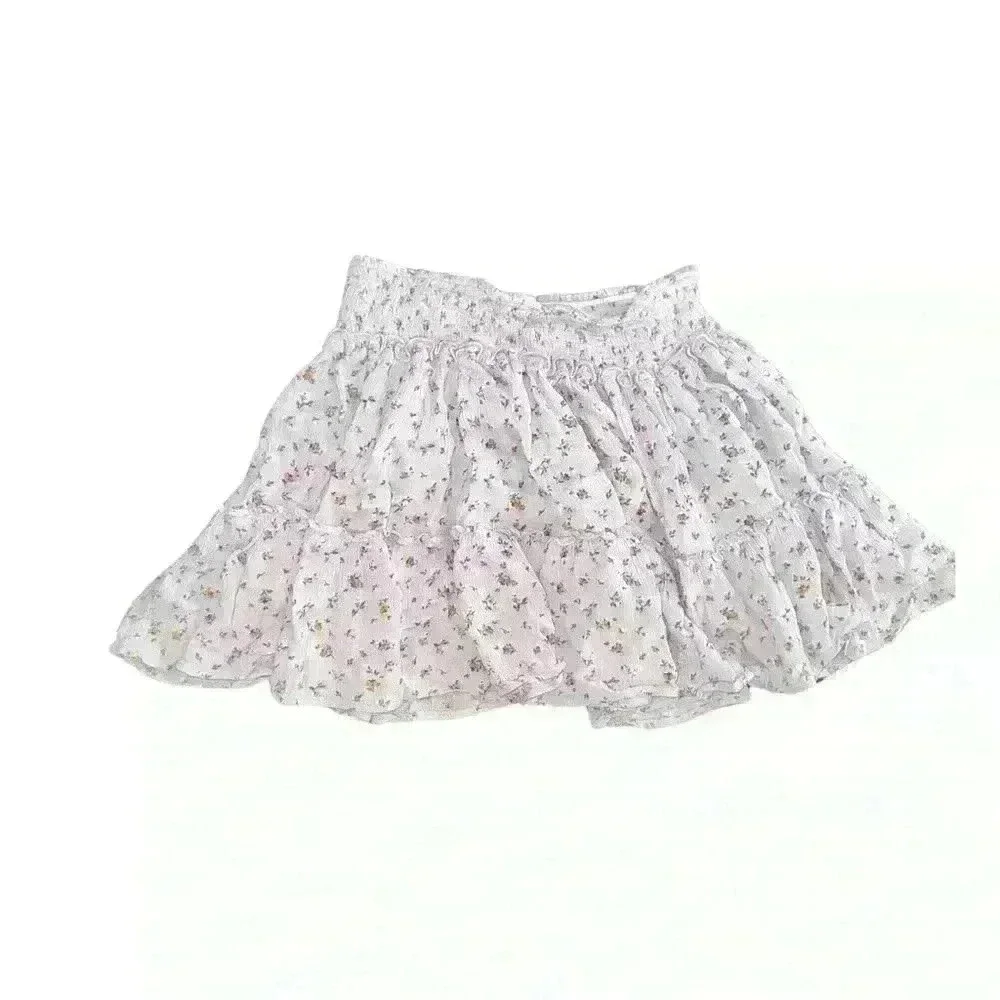Active USA Floral Ruffle Skirt – Light blue, Size M